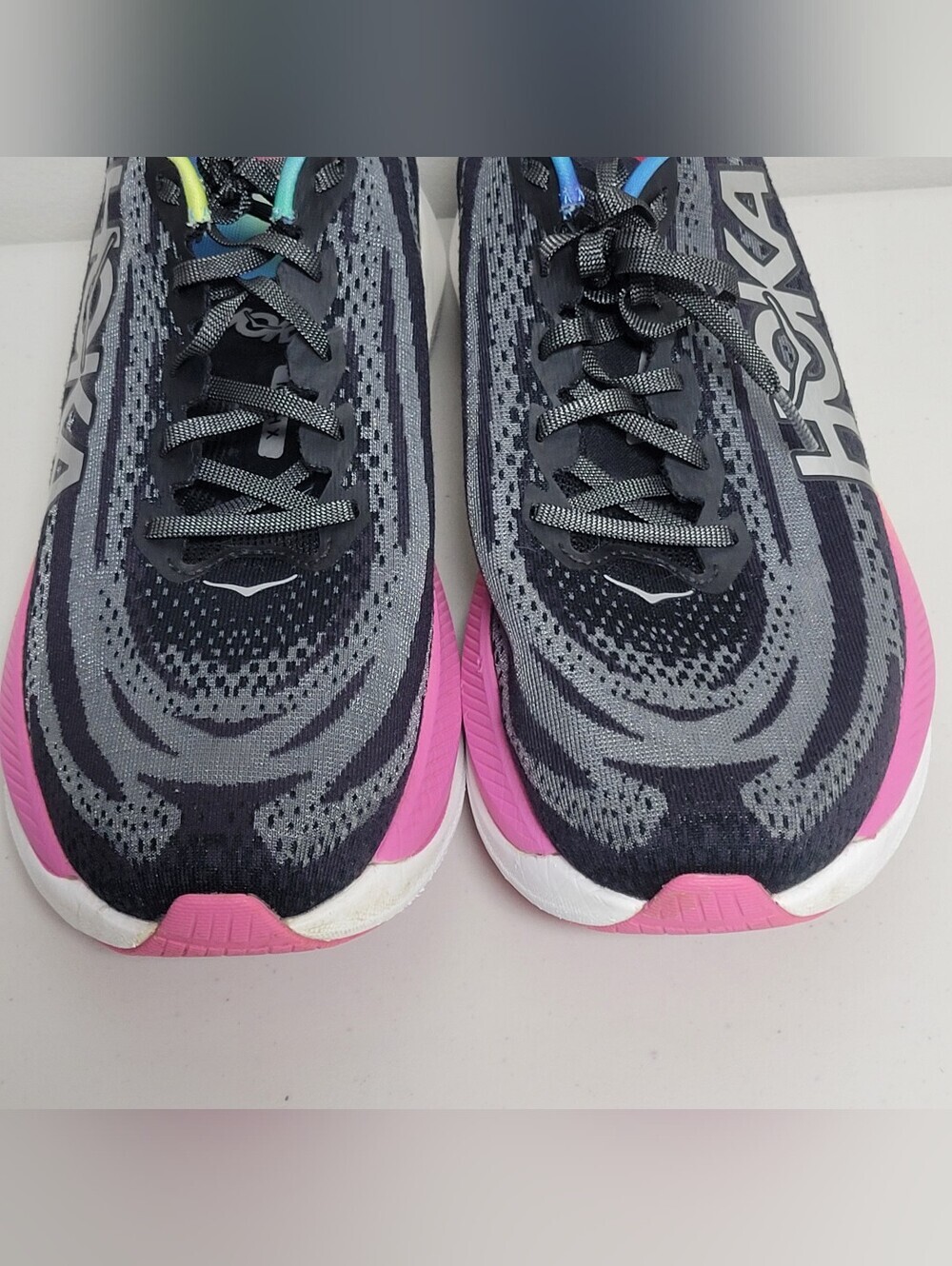 Hoka One One Mach X Black Multicolor Men's Athletic Sneakers  Shoes Size 10.5 D. - Picture 8 of 14